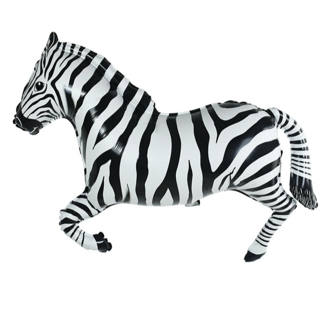 Folieballong Stor - Djur - Zebra