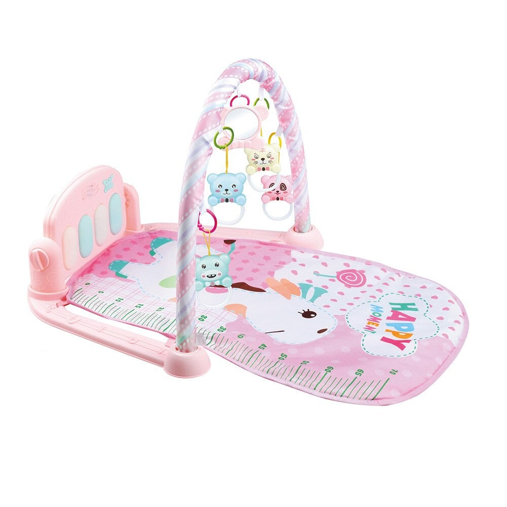 Babygym med Interaktivt Piano -  Rosa!