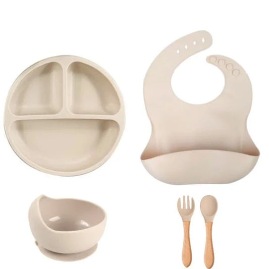 Barntallrik Set - Beige